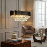 Lampa kryształowa luksusowa żyrandol Luxury WSC025 czarna