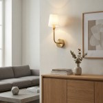 Kinkiet z abażurem hotelowy złoty Arte