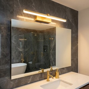 Kinkiet Slim złoty modern LED 40cm 8W 4000K  