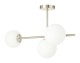 Lampa sufitowa Milano chrom mat potrójna mleczne kule