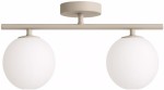 Lampa sufitowa plafon Milano beżowy kaszmirowy podwójna mleczne kule  