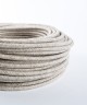 Przewód w oplocie kabel dekoracyjny len 2x0,75mm