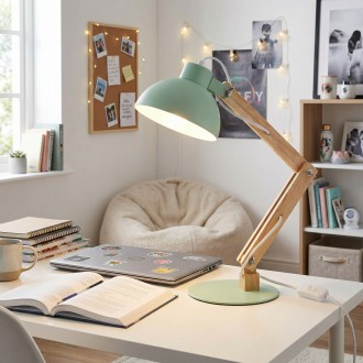 Lampka biurkowa dziecięca JUNIOR pastelowa jasna mięta