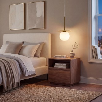 Lampa wisząca złota Milano Aura mleczna kula  