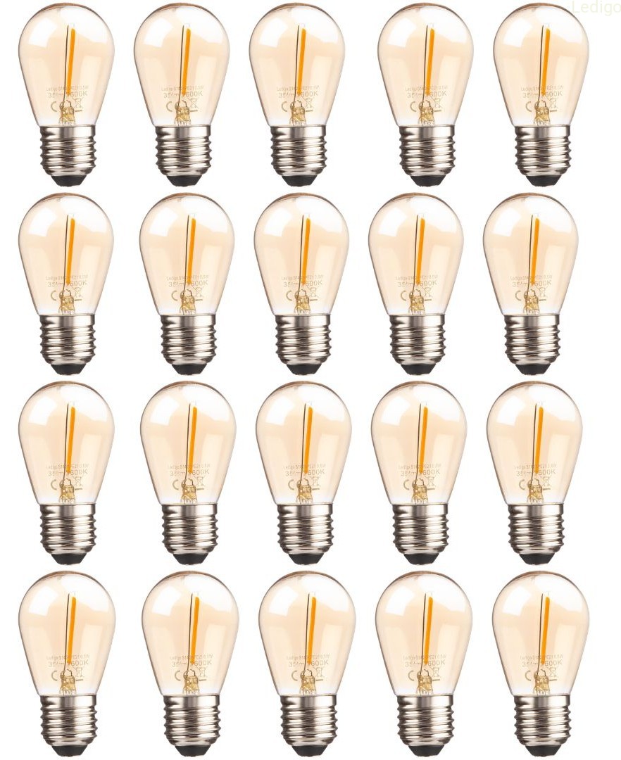 Pakiet 20szt żarówka LED E27 S14 0,5W amber girlandowa.jpg