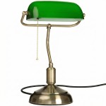 Lampka bankierska zielona biurkowa ZLA7220