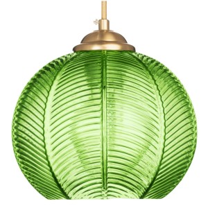 Lampa wisząca sufitowa szklana JOY zielona