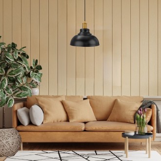 Lampa wisząca RUSTIC metalowy czarny klosz