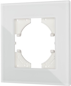 Ramka pojedyncza szkło hartowane  biała G50-1 Loft Line 