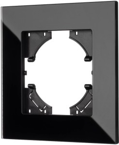 Ramka pojedyncza szkło hartowane czarna G50-1 Loft Line 