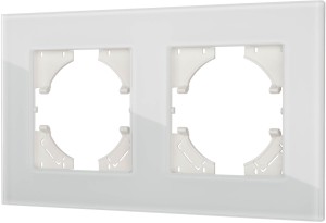 Ramka podwójna szkło hartowane  biała G50-2 Loft Line 