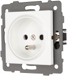 Gniazdo z uziemieniem bez ramki białe WSA020 Loft Line 