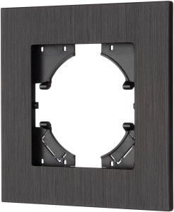 Ramka pojedyncza aluminiowa szczotkowana czarna B30-1 Loft Line  