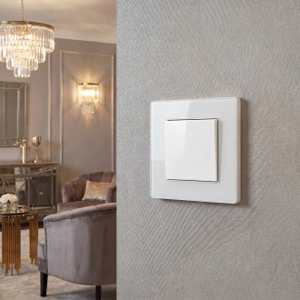 Ramka pojedyncza szklana biała PG51-1 Loft Line 