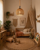 Lampa boho Pelota od Ledigo w pokoju dziecięcym.png