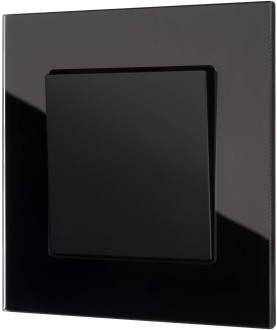 Ramka pojedyncza szkło hartowane czarna G50-1 Loft Line 