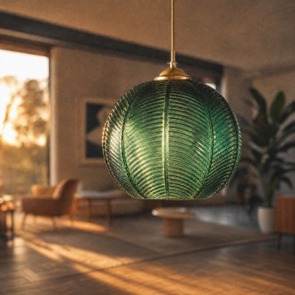 Lampa wisząca sufitowa szklana JOY szmaragdowa