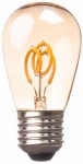 Żarówka LED E27 S14 0,5W amber girlandowa spirala