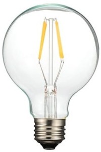 Żarówka E27 G80 FILAMENT 4W clear ciepła