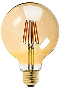 Żarówka E27 G80 FILAMENT 8,2W - 10W amber 1000 lumenów