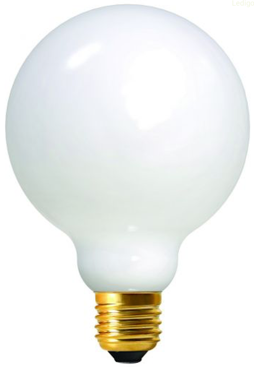 Żarówka Szklana E27 G125 9,8W MILKY CIEPŁA