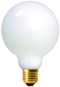 Żarówka Szklana E27 G125  9,8W MILKY CIEPŁA