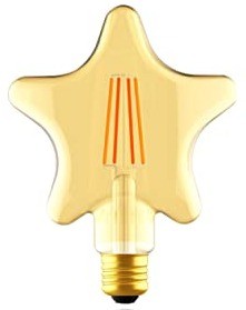 Żarówka LED E27 G125 5,5W gwiazdka Xmas Star
