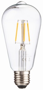 Żarówka LED E27 4W ST64 FILAMENT CLEAR ciepła