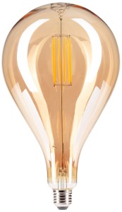 Żarówka LED E27 A165 6W AMBER dekoracyjna GIGANT