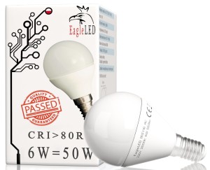 Żarówka LED kulka E14 6W=50W Ciepła EL