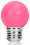 Żarówka LED E27 G45 2W girlandowa różowa 5 sztuk 