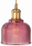 Lampa wisząca sufitowa szklana BELL czerwona 