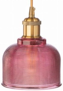 Lampa wisząca sufitowa szklana BELL czerwona 