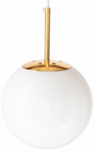 Lampa wisząca sufitowa szklana PANDORA mleczna biała