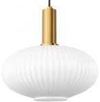 Lampa wisząca szklana MODERNA mleczna DUŻA