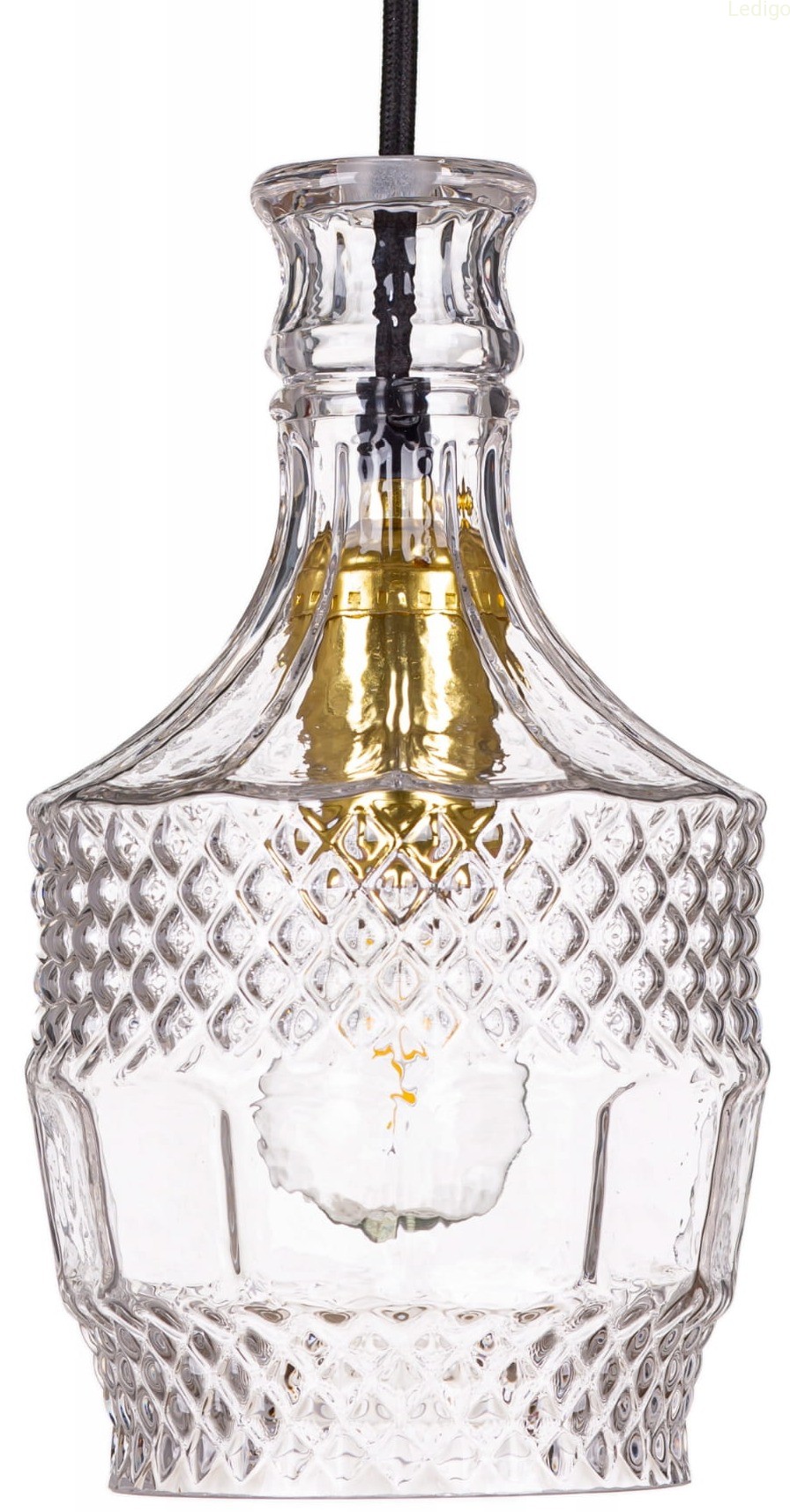 Lampa wisząca szklana kryształowa elegancka CLEAR