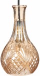 Lampa wisząca szklana kryształowa podłużna karafka AMBER