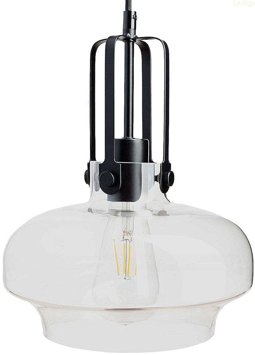 Lampa wisząca szklana przezroczysta Asana