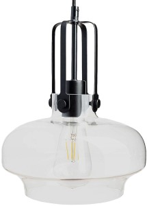 Lampa wisząca szklana przezroczysta Asana