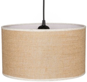 Lampa wisząca z abażurem BOHO juta walec 30cm ZLA7230 