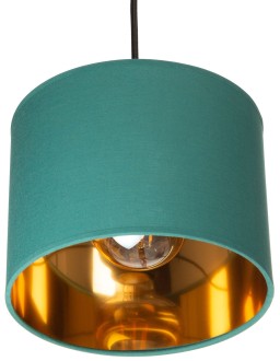 Lampa wisząca z abażurem Oro zielona