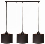 Lampa wisząca listwa potrójna Oro czarna