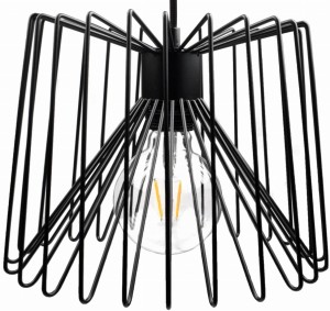 Lampa wisząca loft czarna NESKA