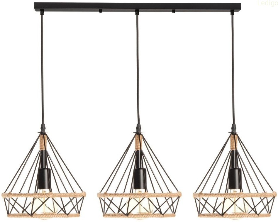 Lampa wisząca loft listwa potrójna GEO S BOHO sznur juta.jpg