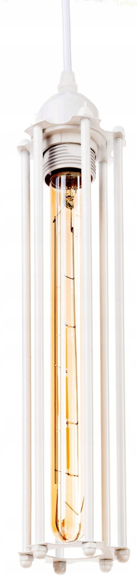 Lampa wisząca Rustic T30 metalowa BIAŁA LOFT metal