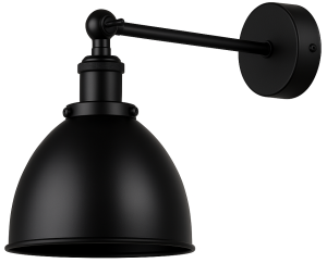 Kinkiet  regulowany metalowy Edison Matt Black owal