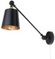 Kinkiet regulowany czarny metalowy LOFT łańcuszek