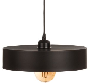 Lampa wisząca minimalistyczna metalowa czarna TOKYO