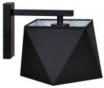 Kinkiet z abażurem materiał Diament  BLACK