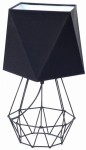 Lampka nocna Diament LOFT  BLACK  abażur czarny